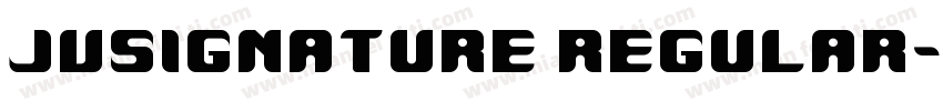 JVSignature Regular字体转换